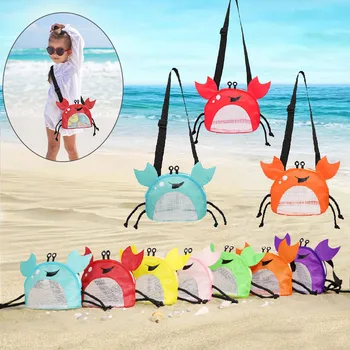 Новая модельная детская пляжная сумка с большим крабом в виде ракушки