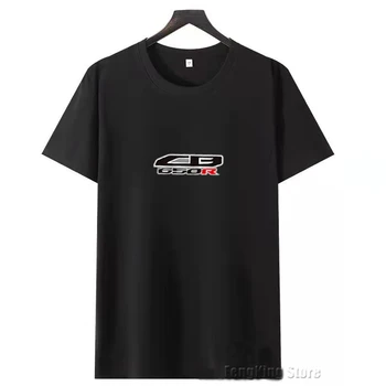 Для Honda CB650R CB 650R Новая футболка из чесаного хлопка с коротким рукавом, мужская футболка с круглым вырезом и логотипом