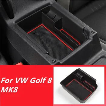 Оформление интерьера автомобиля Консоль Подлокотник Контейнер Ящик для хранения Ремонт Аксессуары Для укладки для VW Golf 8 MK8 2020 2021