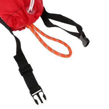 Плавучая спасательная светоотражающая сумка для каяка, леска для заброса, веревка для заброса 16 м красная