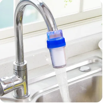 Практичный Фильтр для кухонного крана Очиститель для здоровой воды Универсальный Пластиковый Фильтр с Хлопчатобумажной сердцевиной Аксессуары для ванной комнаты