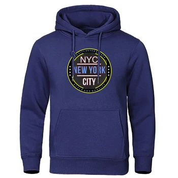 Стиль и качество Нью-Йорка -это город, который никогда не спит Уличная одежда Мужские пуловеры Толстовки Уличная одежда из флиса Повседневная модная одежда