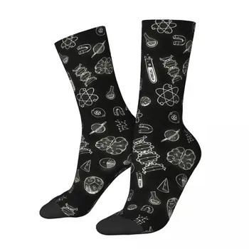 Ретро научные мужские носки DNA Genetics унисекс в стиле харадзюку с принтом Happy Crew в подарок