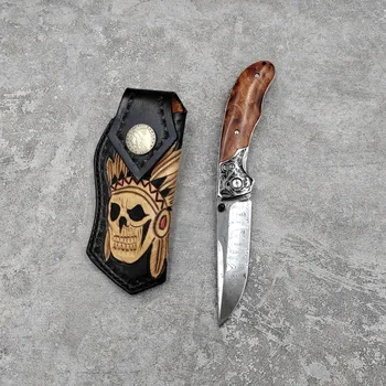 Новое поступление, Шведский Порошковый Дамасский складной нож для самообороны, Инструмент EDC для выживания в кемпинге, Портативные Охотничьи карманные ножи