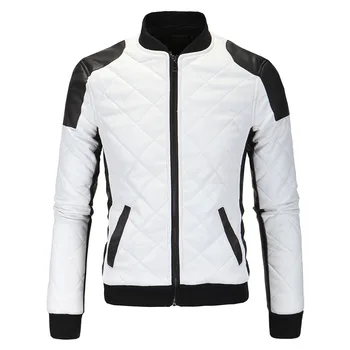 Новая мужская куртка 2023 года, качественная мотоциклетная кожаная мужская куртка в стиле пэчворк, пальто Jaqueta De Couro Masculina Coats Выигрывай