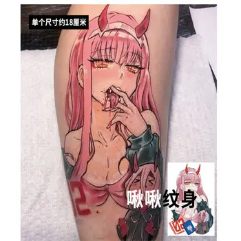 Временная татуировка Цветочная рука Водонепроницаемая Наклейка Anime Cos 02 Girl Поддельные татуировки для женщин Art Tatoo Cute Tatto Festival Hotwife