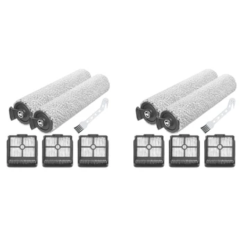 2 Комплекта Роликовых Щеток Для Замены Hepa-Фильтра Для Xiaomi Dreame H11/H11 Max Запасные Части Для Влажного И Сухого Пылесоса