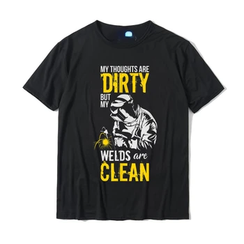 У меня грязные мысли, но мои швы чистые, забавная футболка сварщика с графическим рисунком, летний мужской топ 
