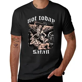 Новые футболки Not Today Satan 2 с графическими рисунками, футболки, одежда kawaii, мужские высокие футболки
