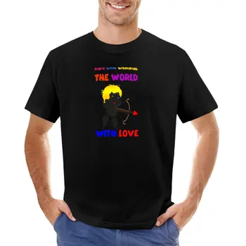 Дети могут изменить мир с помощью футболки Love, забавной футболки, мужских футболок с длинным рукавом.