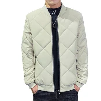 Мужское зимнее теплое пальто 2023 Корейская модная куртка Мужские повседневные парки с бейсбольным воротником Флисовое пальто Мужские шорты Плюс размер M-5XL
