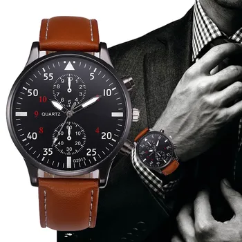 Watch Men'S Trendy Student Fashion Quartz Watch Belt Business Men'S Watch часы мужские наручные RelóGio Reloj Men'S Quartz Watch