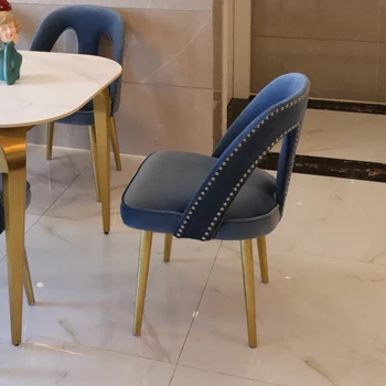 Дизайнерские Кухонные Обеденные стулья Nordic Офисные Эргономичные Обеденные стулья Gold Weddings Events Silla Comedor Мебель для дома WSW15XP
