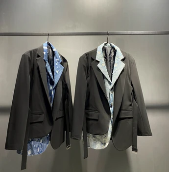SD5316 Модные мужские пальто и куртки 2023 для подиума, роскошный известный бренд, европейский дизайн, мужская одежда для вечеринок