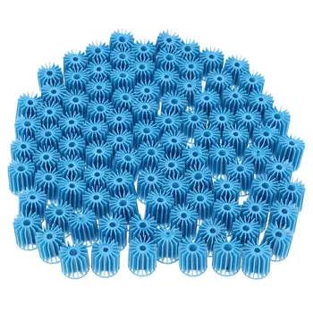 100x Синие фильтрующие фильтры для аквариумного аквариума, маленькие биошары, 15 мм