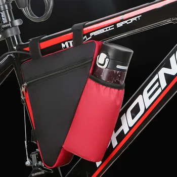 Новая велосипедная Треугольная сумка для горных велосипедов, быстросъемная сумка для MTB, задняя велосипедная сумка, Аксессуары для езды на велосипеде, Возьмите с собой чайник