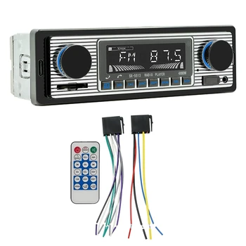 4-Канальный автомобильный радиоприемник Bluetooth мощностью 60 Вт, пластиковый подключаемый автомобильный радиоприемник на U-образном диске с функцией защиты проводки для автомобиля