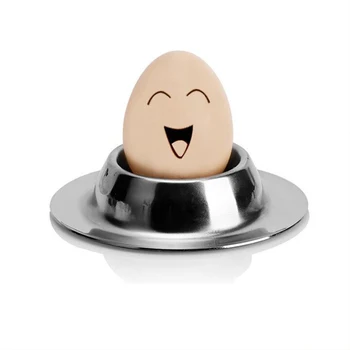 Элегантный набор подстаканников для яиц всмятку - легко моется, герметичная крышка, Идея подарка, забавные стаканчики для яиц из нержавеющей стали