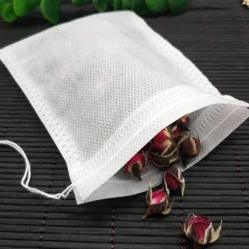 Пустой пакетик из-под ароматизированного чая с фильтром Heal Seal на шнурке Одноразовые пакетики для травяного зеленого чая