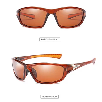 Модные поляризованные солнцезащитные очки ночного видения для мужчин UV400 Очки для вождения на открытом воздухе