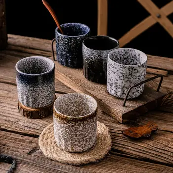 200 мл Чайная чашка в японском стиле, Керамическая кофейная чашка, Кружки, Пиво, стакан для виски, посуда для напитков, чашка для латте