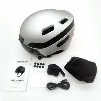 Велосипедный умный шлем для улицы, спортивная камера с защитой от тряски, предупреждение о заднем свете, ответ на руль, Голосовое управление Велосипедным шлемом