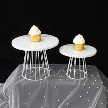 Белая подставка для торта, металлический десертный столик, подставка для торта, подставка для макарон, подставка для кексов, подставка для свадьбы, Рождества, Дня рождения