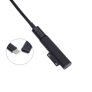 Разъем для быстрой магнитной зарядки PD Type-C для Surface Pro 3 4 5 6Go Разъем для адаптера USB C Surface Book