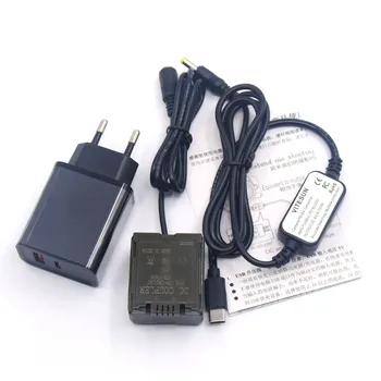 Зарядное устройство PD + Кабель USB C постоянного тока + VW-VBG130 VBG6 Фиктивный Аккумулятор для Panasonic AG-HMC153MC SD600 TM300 SDR-H20 HDC-SX5 PV-GS80 VDR-D50