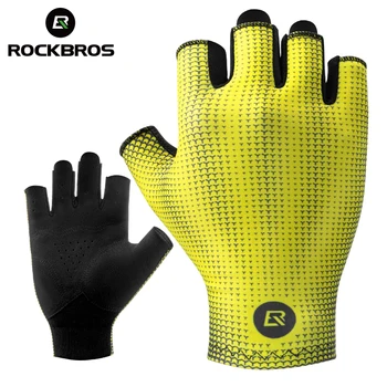 Rockbros оптом Летние короткие перчатки Дышащие MTB Велосипедные перчатки на полпальца, одежда для рук, велосипедные перчатки S296