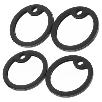 4 Глушителя ID Резиновые глушители для силиконового глушителя с собачьей биркой (черный)