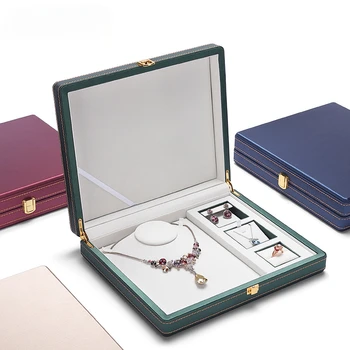 Новая коробка для хранения ювелирных изделий, ювелирное кольцо, коробка для показа ювелирных изделий, ожерелье, серьги, коробка для упаковки ювелирных изделий