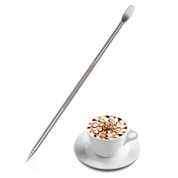 Кофейная ручка для латте из нержавеющей стали, иглы для Капучино и Эспрессо, Инструмент для бариста, чашка для рисования, Молочная пена, Кухонные Принадлежности