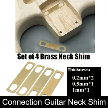 Металлические сменные аксессуары для усиления гитарной шейной пластины, басовой шейной прокладки, соединительной прокладки для усиления