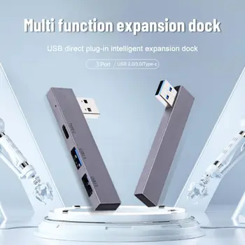 USB3.0/2.0 Type-C, 3 порта, концентратор, мультиразветвитель, адаптер OTG, док-станция для Macbook Air PC, компьютерные аксессуары