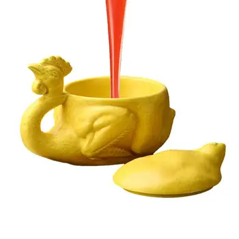 Забавная Керамическая чашка для воды Strange 220 мл 3D Курица Забавная Кружка Реалистичной формы Чашка для воды для чая Кофе молока и других напитков