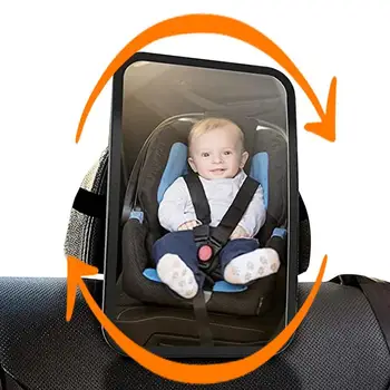 Детское автомобильное зеркало Небьющееся Детское зеркало для заднего вида автомобильных зеркал заднего вида с широким кристально чистым обзором Небьющееся Для
