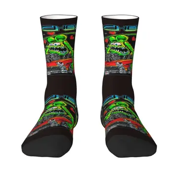 Забавные мужские носки с рисунком Крысы Финк, Дышащие теплые носки с 3D-принтом, Мультяшная анимационная команда, носки