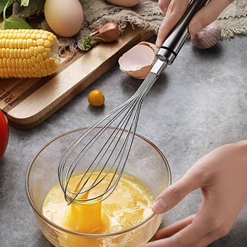 Бытовой блендер для сливок Инструмент для выпечки Ручной Взбиватель яиц из нержавеющей стали 304 Блендер для взбивания крема для торта Кухонные принадлежности 1шт