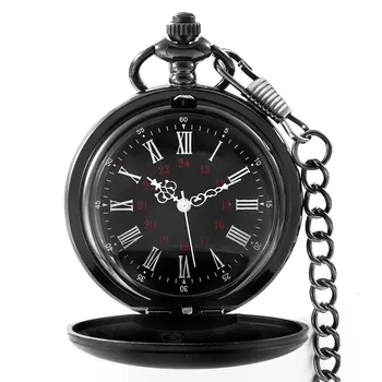 Классическая модная цепочка-брелок длиной 35 см, полированная сталь, кварцевые карманные часы, мужская подвеска, цепочка для часов, Мужская Женская