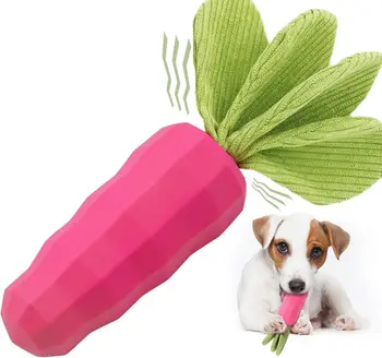 Игрушка для чистки зубов собак из прочного натурального каучука, игрушки для собак, морковные игрушки для собак, пищащие игрушки для агрессивных жевателей, игрушка для собак