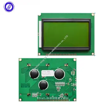 ЖК-плата Желто-зеленый экран 12864 128X64 5V синий экран дисплей ST7920 ЖК-модуль для arduino 100% новый оригинальный