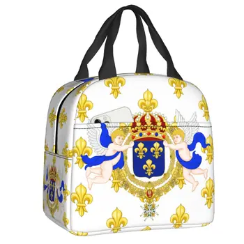 Bolsa de almuerzo del reino de Francia para mujer, caja Bento con aislamiento térmico, Enfriador de bandera francesa estándar re