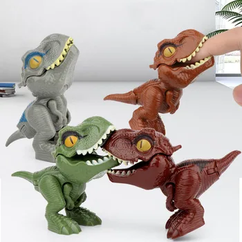 Игрушка-яйцо динозавра с пальцем, 1 шт., креативная хитрая модель динозавра-тираннозавра, игрушка-Динозавр