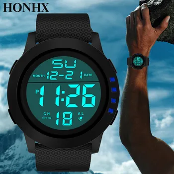 2023 Новые мужские электронные наручные часы с многофункциональным дисплеем, роскошные мужские аналогово-цифровые военные Спортивные водонепроницаемые наручные часы со светодиодной подсветкой