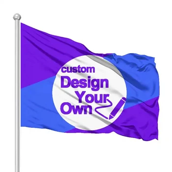 Флаг из Атласной Ткани Изготовленный На Заказ Баннер Из Мерсеризованной Шелковой Ткани