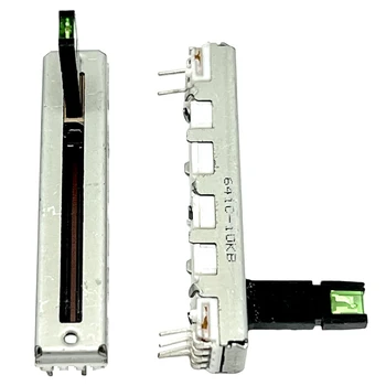 Потенциометр RS30112A45MM с одним выдвижным 6-контактным контактом с лампой для вала ALPs Длиной 15 мм 641C-10KB