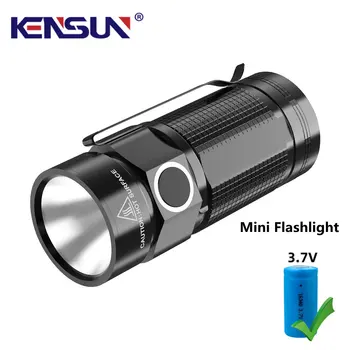 Портативный мини-светодиодный фонарик XPG с сильным светом, карманный фонарик Bright XPG с пряжкой-ручкой, перезаряжаемая батарея 16340