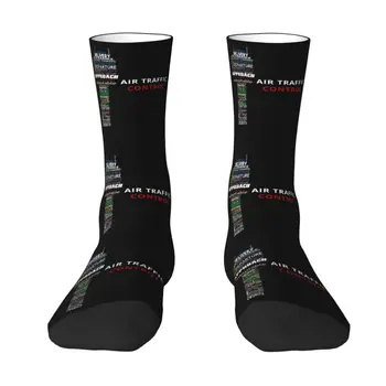 Носки для авиадиспетчера для мужчин и женщин, теплые модные носки для экипажа воздушного истребителя