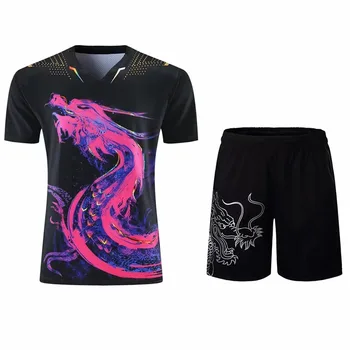 2021 Новые мужские и женские майки для настольного тенниса CHINA Dragon, комплекты шорт, мужская и детская рубашка для бадминтона, одежда для пинг-понга, спортивные костюмы